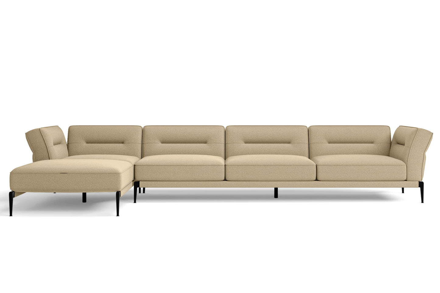 Ancona 3 Seater Sofa Beige Linen