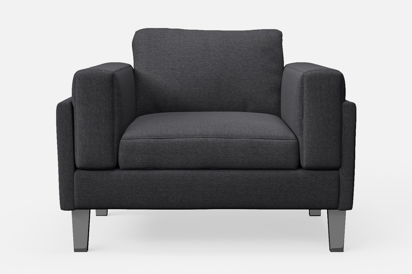 Naples Armchair Dark Grey Linen