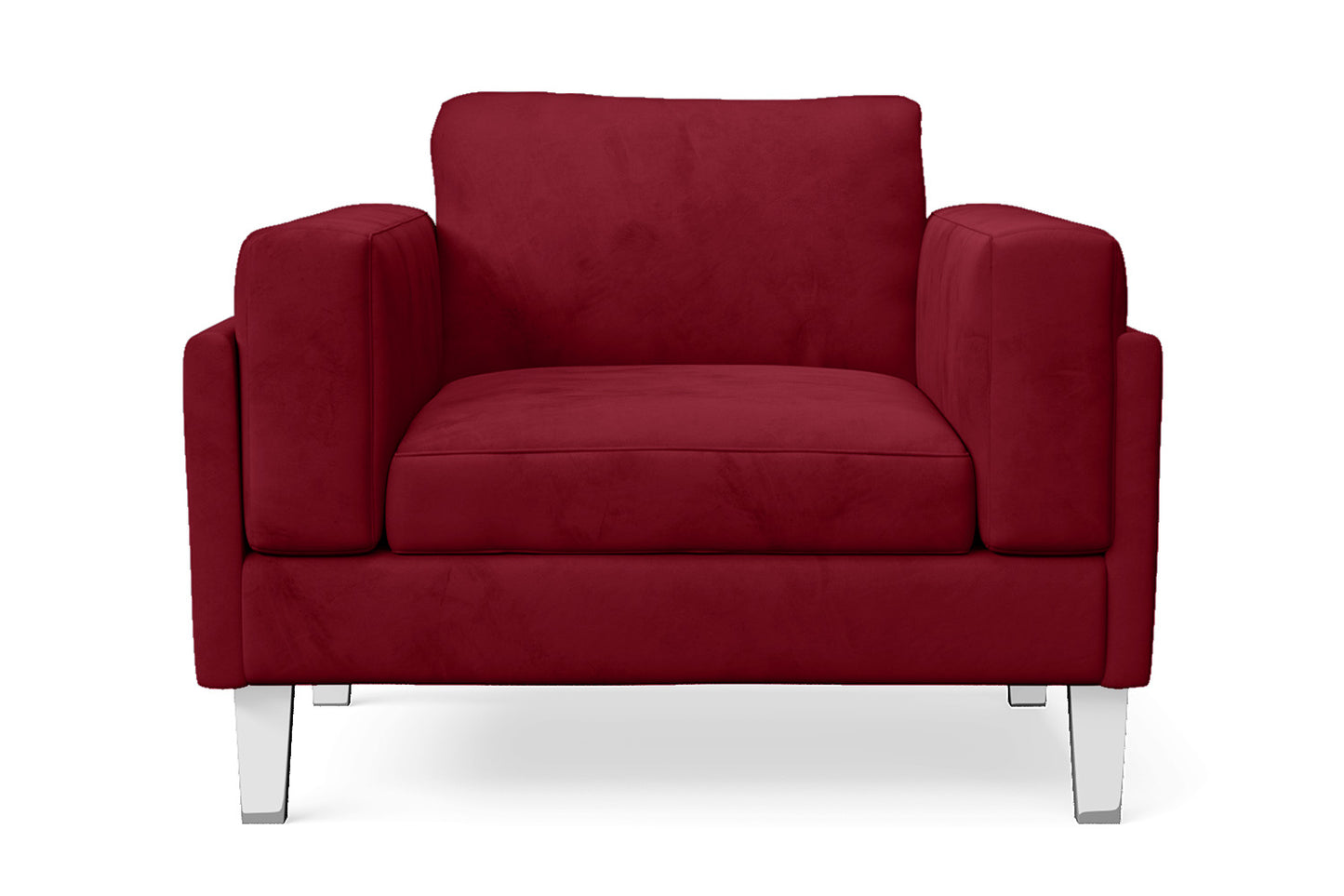 Naples 2 Seater Sofa Red Linen