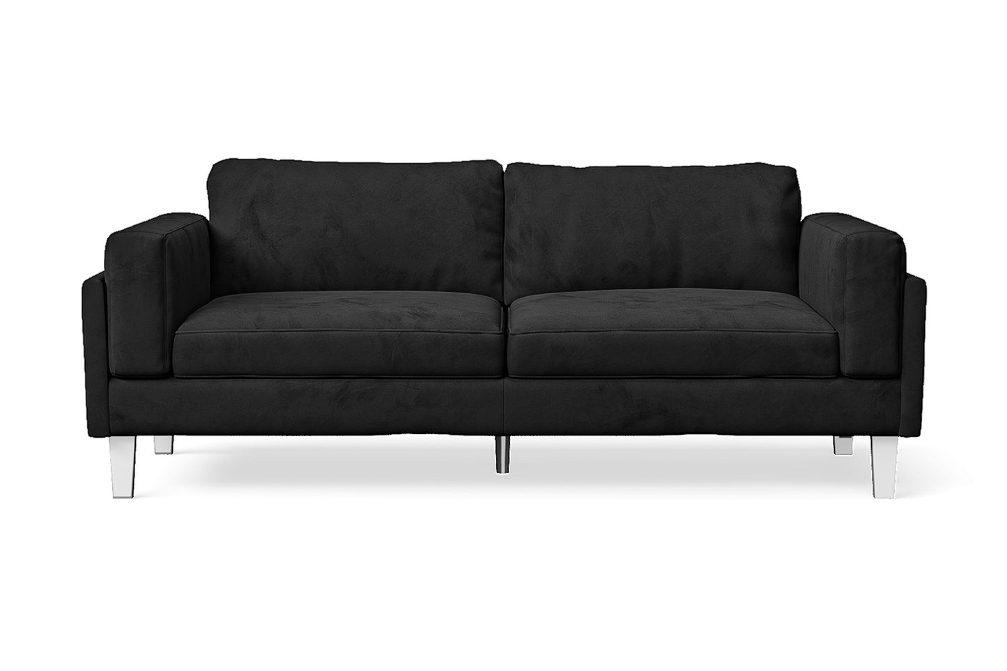 Gela 5 Seater Corner Sofa Silver Velvet