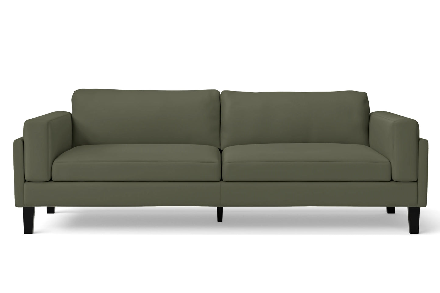 Gela 3 Seater Left Hand Facing Chaise Lounge Corner Sofa Olive Linen