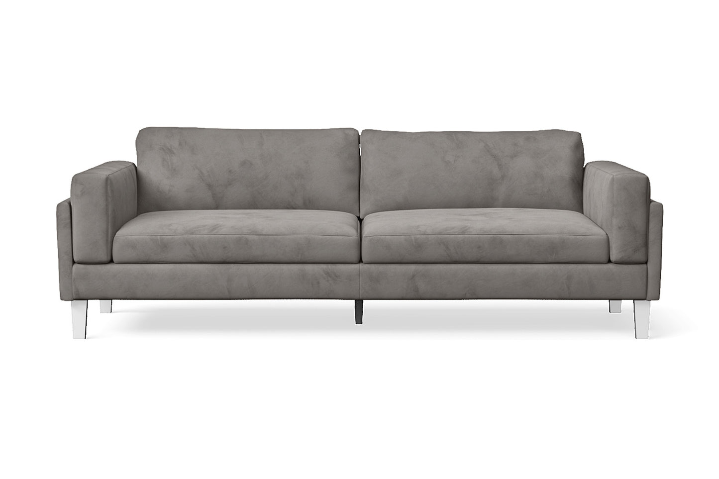 Gela 3 Seater Left Hand Facing Chaise Lounge Corner Sofa Lime Velvet