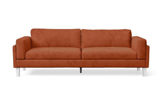 Forli 4 Seater Sofa Coffee Brown Linen