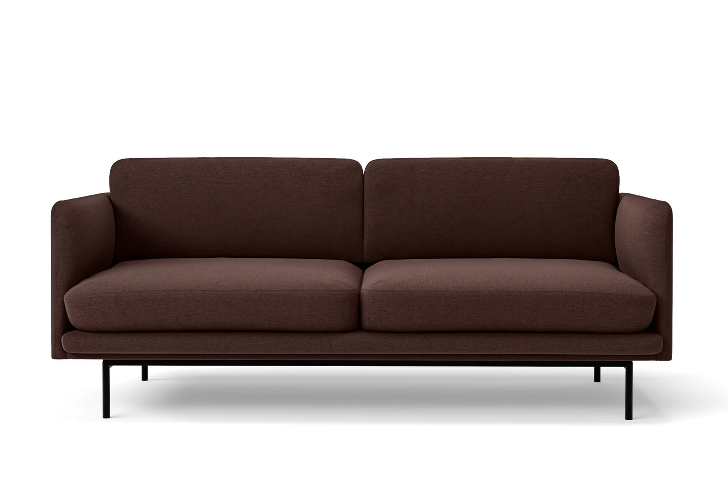 Forli 4 Seater Sofa Coffee Brown Velvet