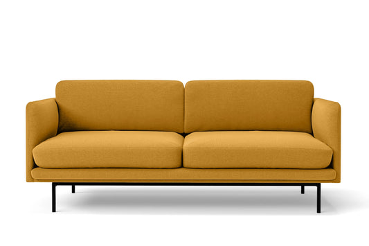 Naples 4 Seater Sofa Yellow Linen