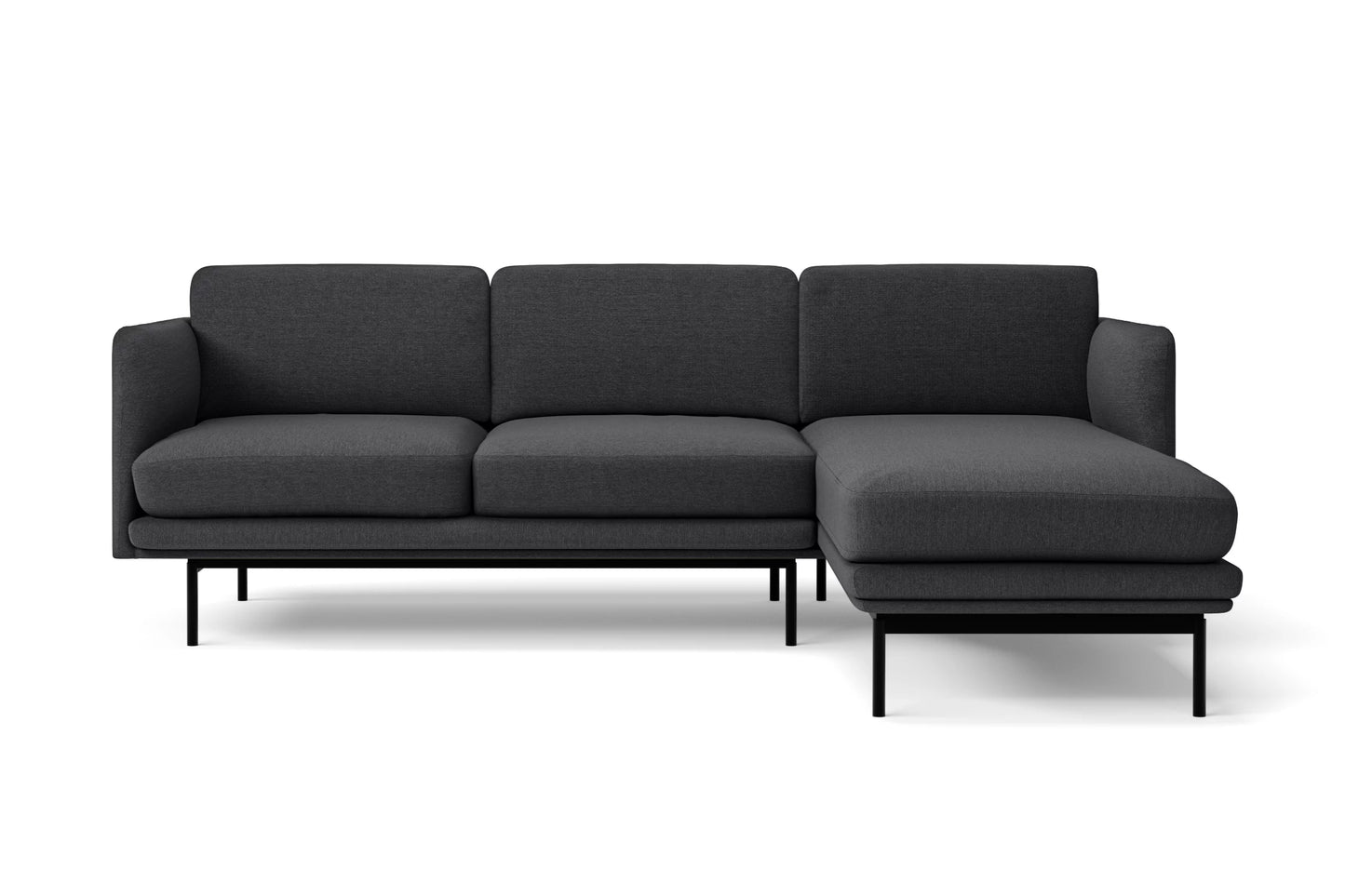 Florence 4 Seater Sofa Black Linen