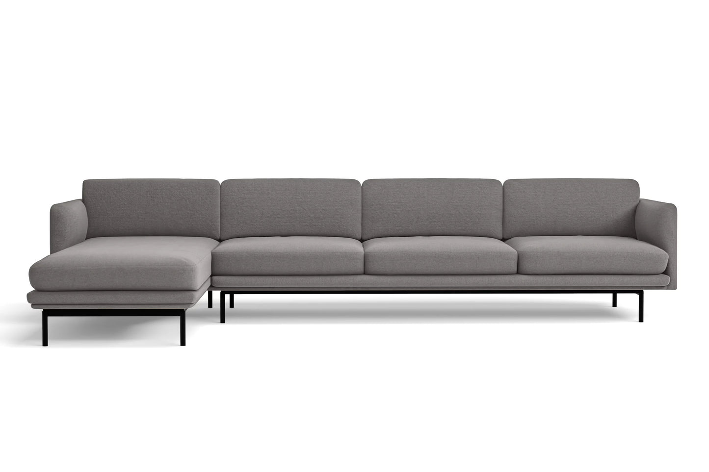 Ancona 3 Seater Sofa Black Velvet