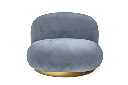 Elkton Armchair Baby Blue Velvet