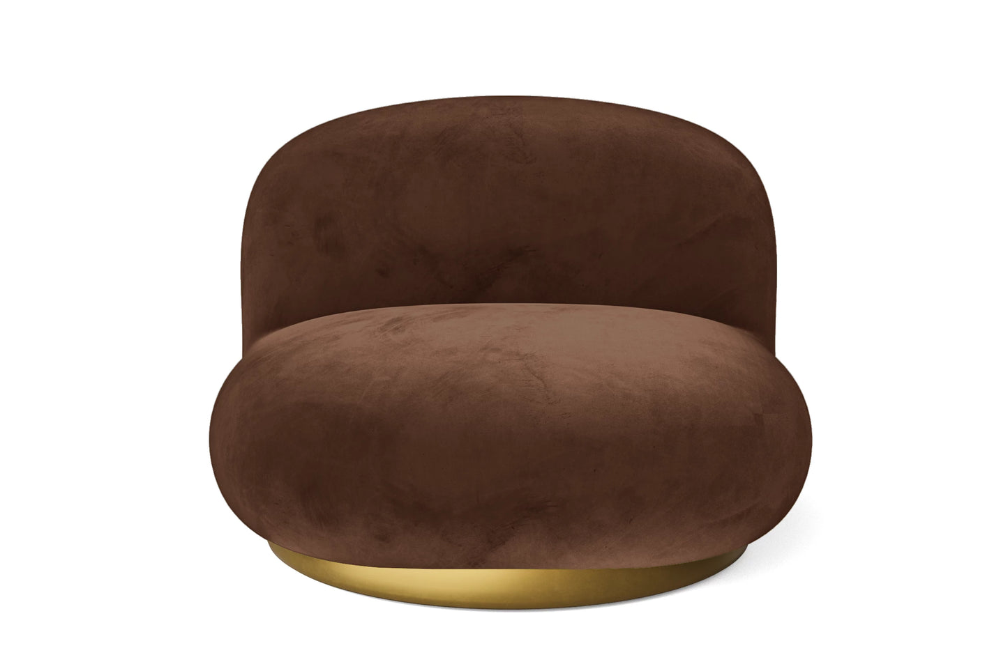 Elkton Armchair Coffee Brown Velvet