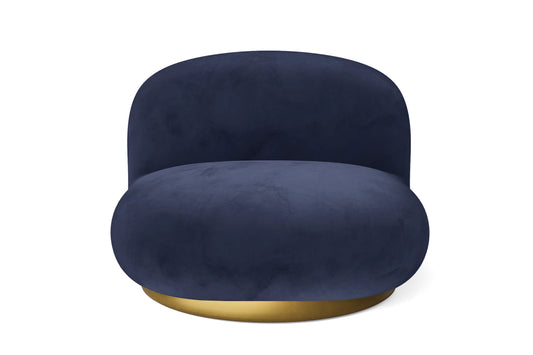 Elkton Armchair Dark Blue Velvet