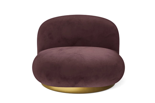 Elkton Armchair Grape Velvet