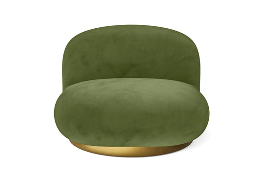 Elkton Armchair Lime Velvet