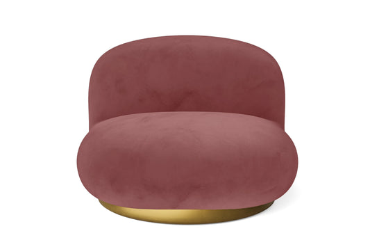 Elkton Armchair Pink Velvet