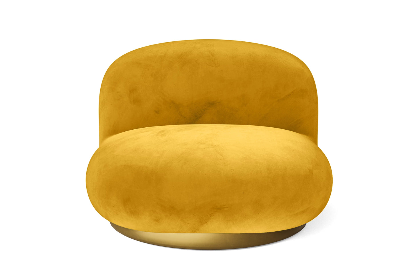 Elkton Armchair Yellow Velvet