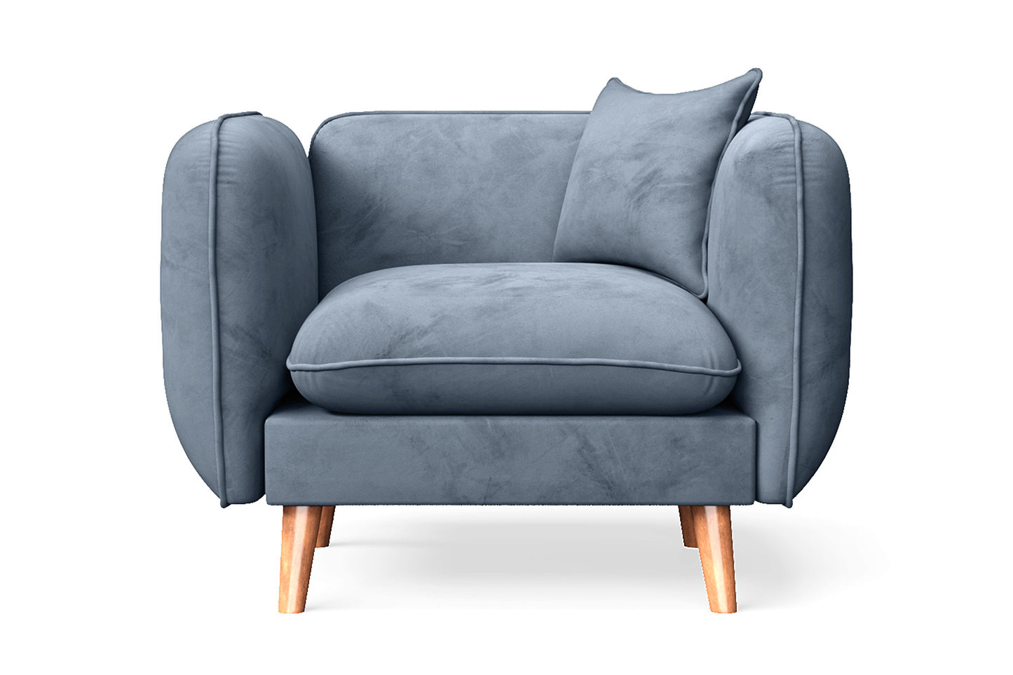 Florence Armchair Baby Blue Velvet