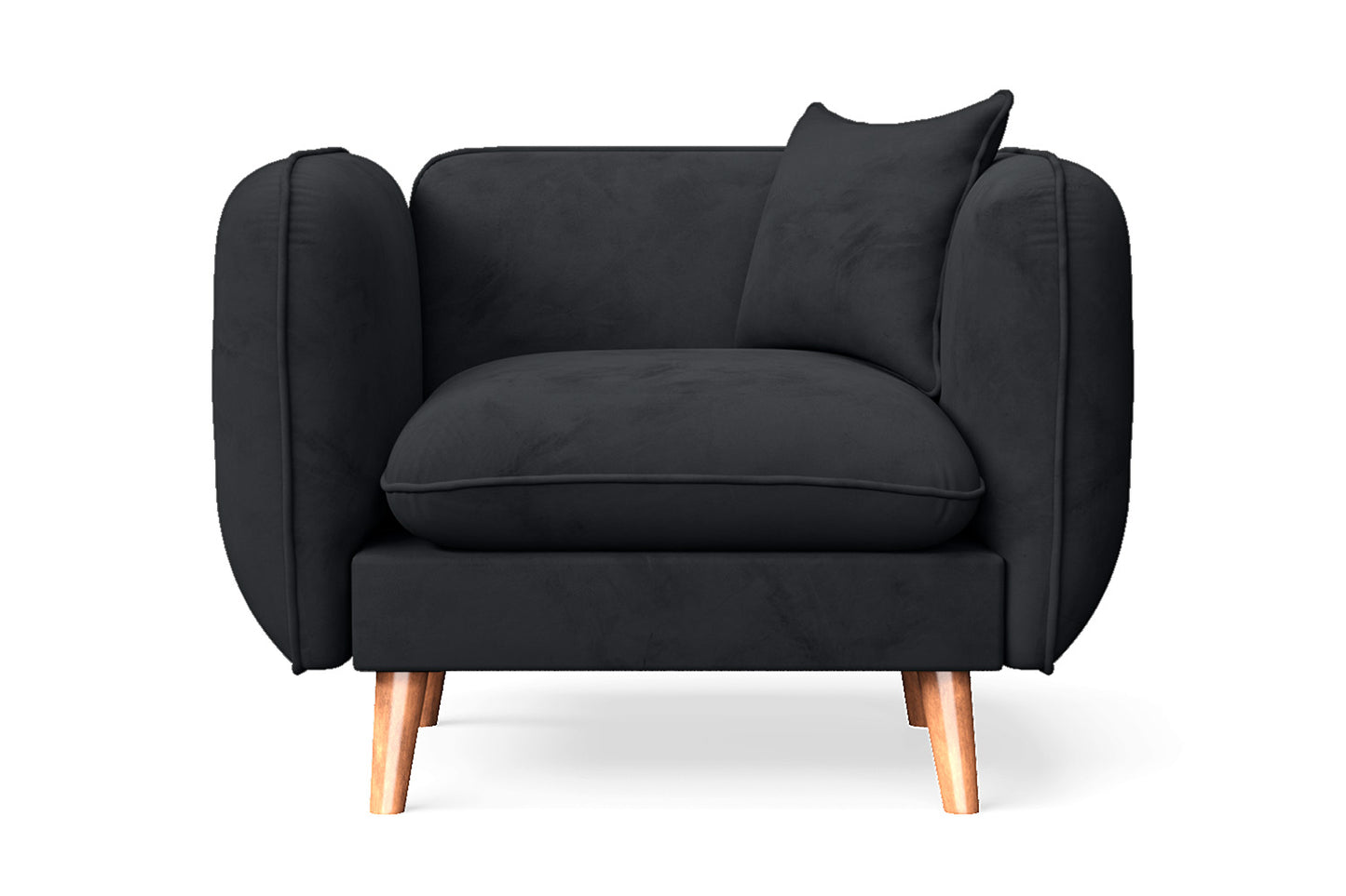 Florence Armchair Dark Grey Velvet