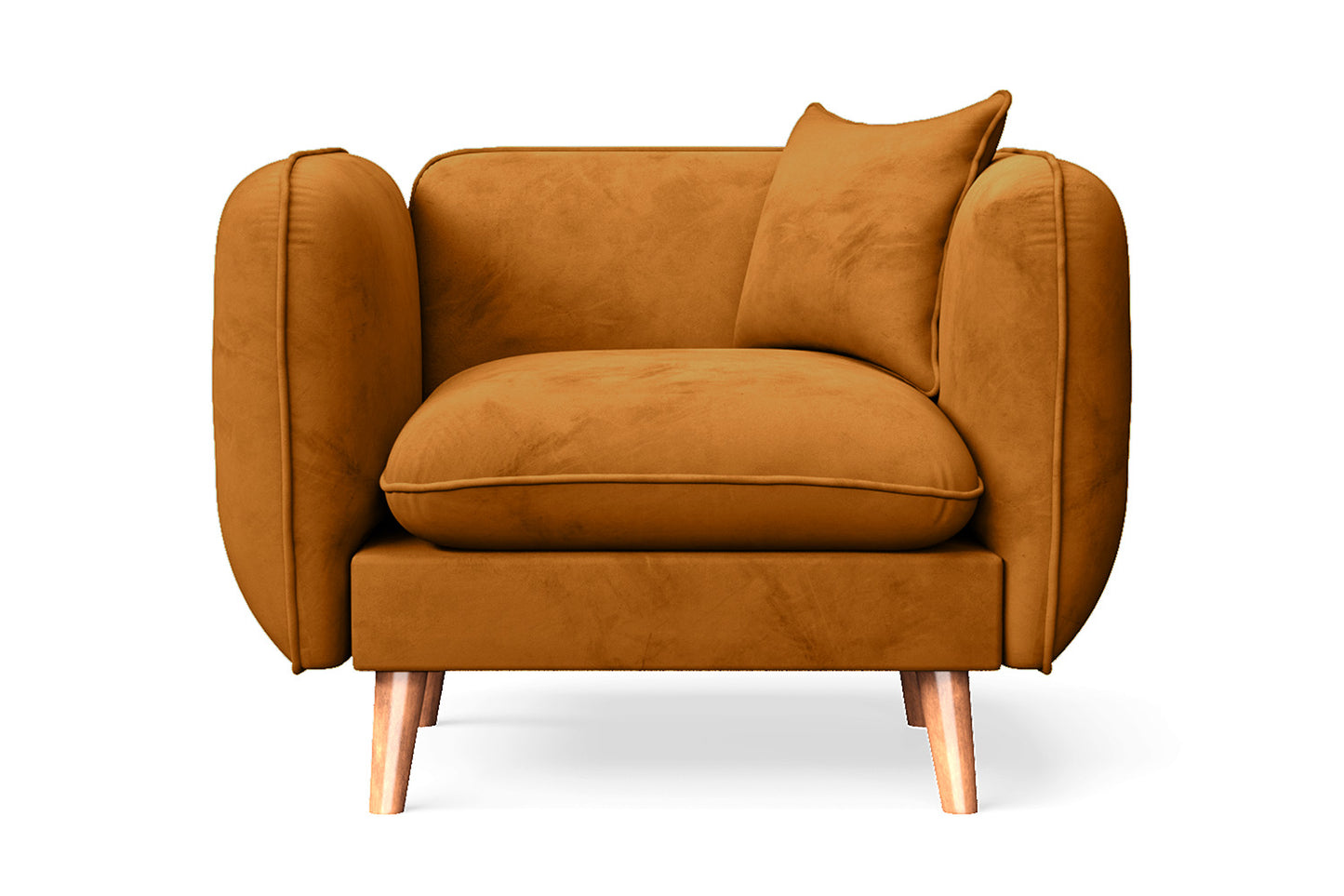 Florence Armchair Coffee Brown Velvet