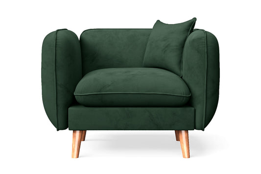 Florence Armchair Green Velvet