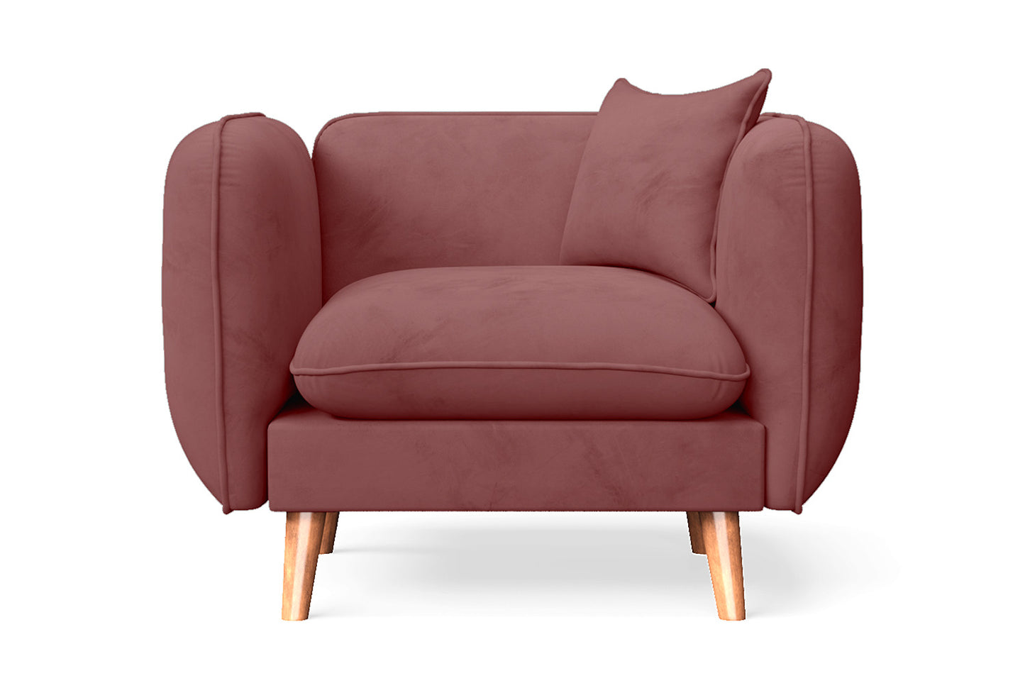 Florence Armchair Red Linen