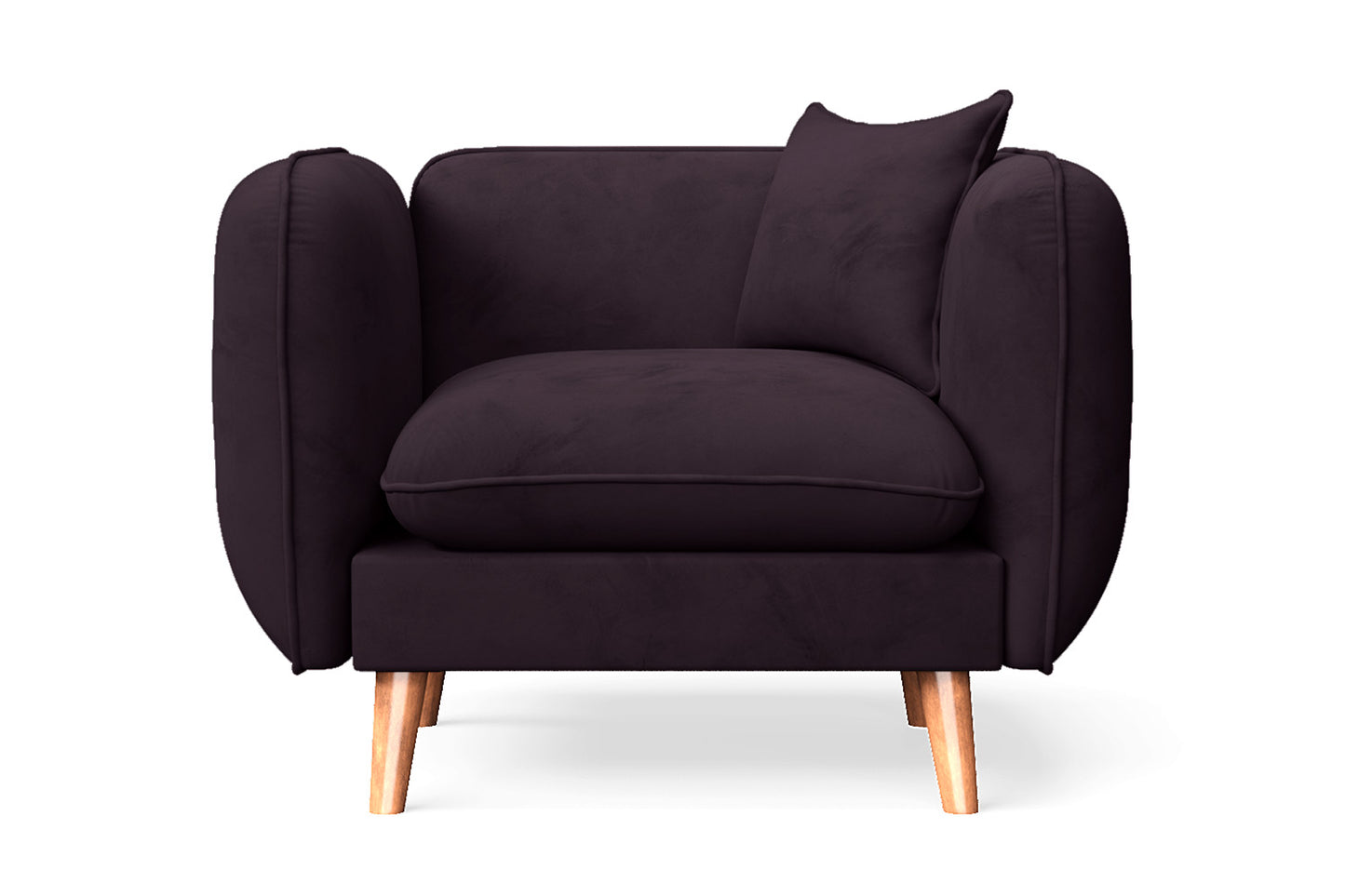 Florence Armchair Purple Linen