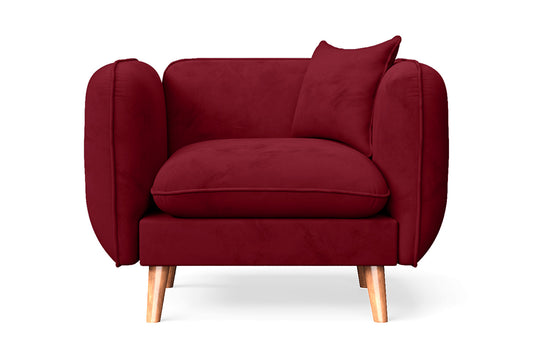 Florence Armchair Red Velvet