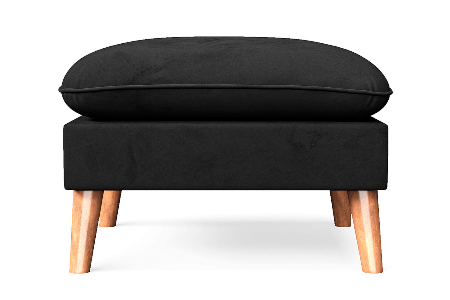 Florence Ottoman Black Velvet