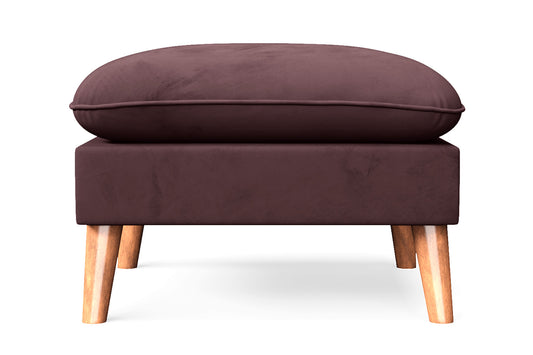 Florence Ottoman Grape Velvet