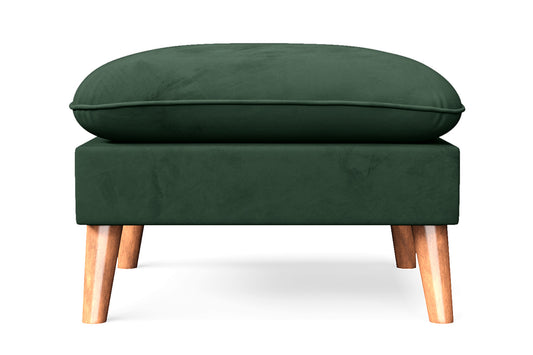 Florence Ottoman Green Velvet