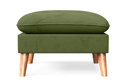 Florence Ottoman Lime Velvet