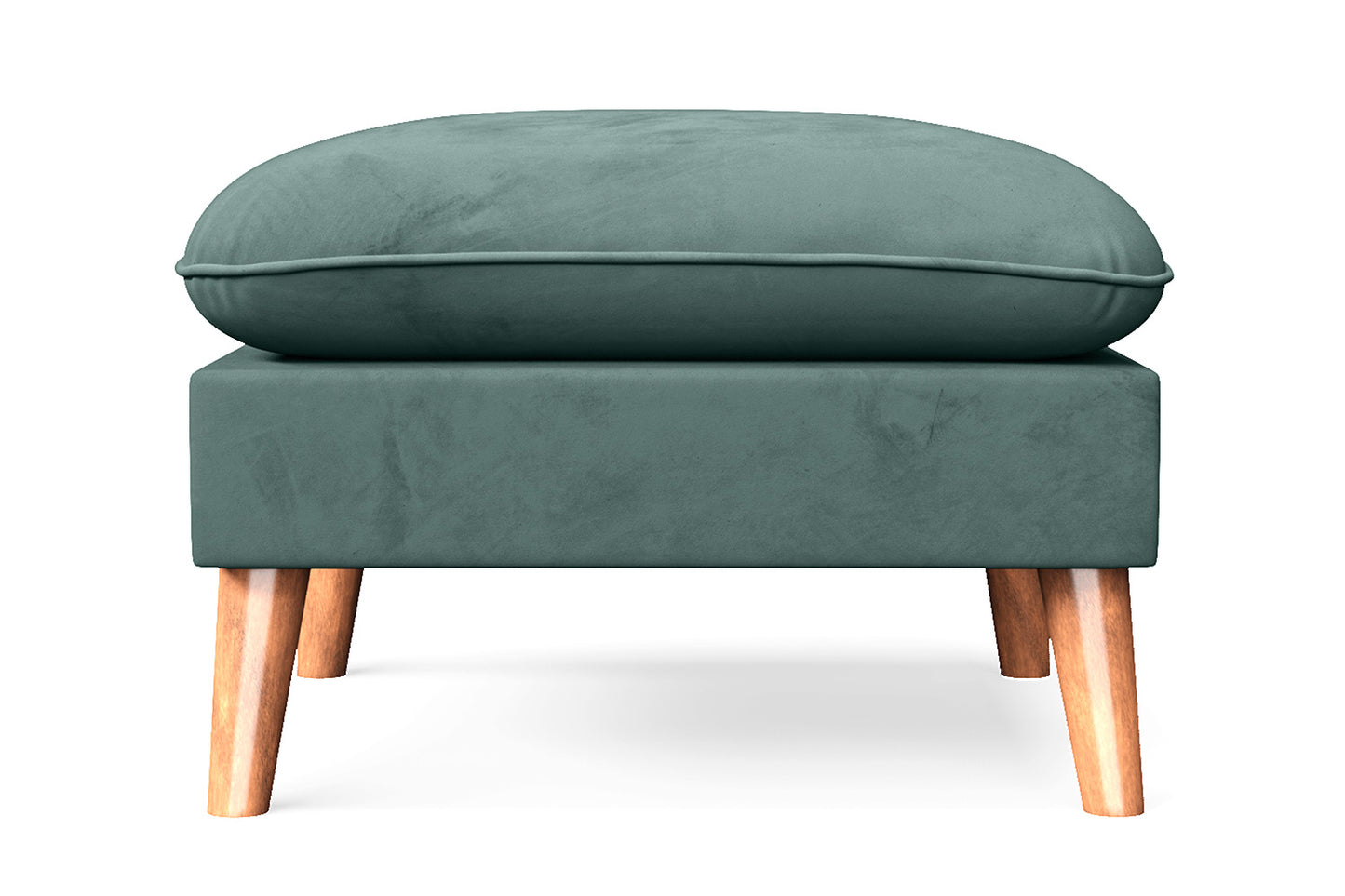 Florence Ottoman Teal Velvet