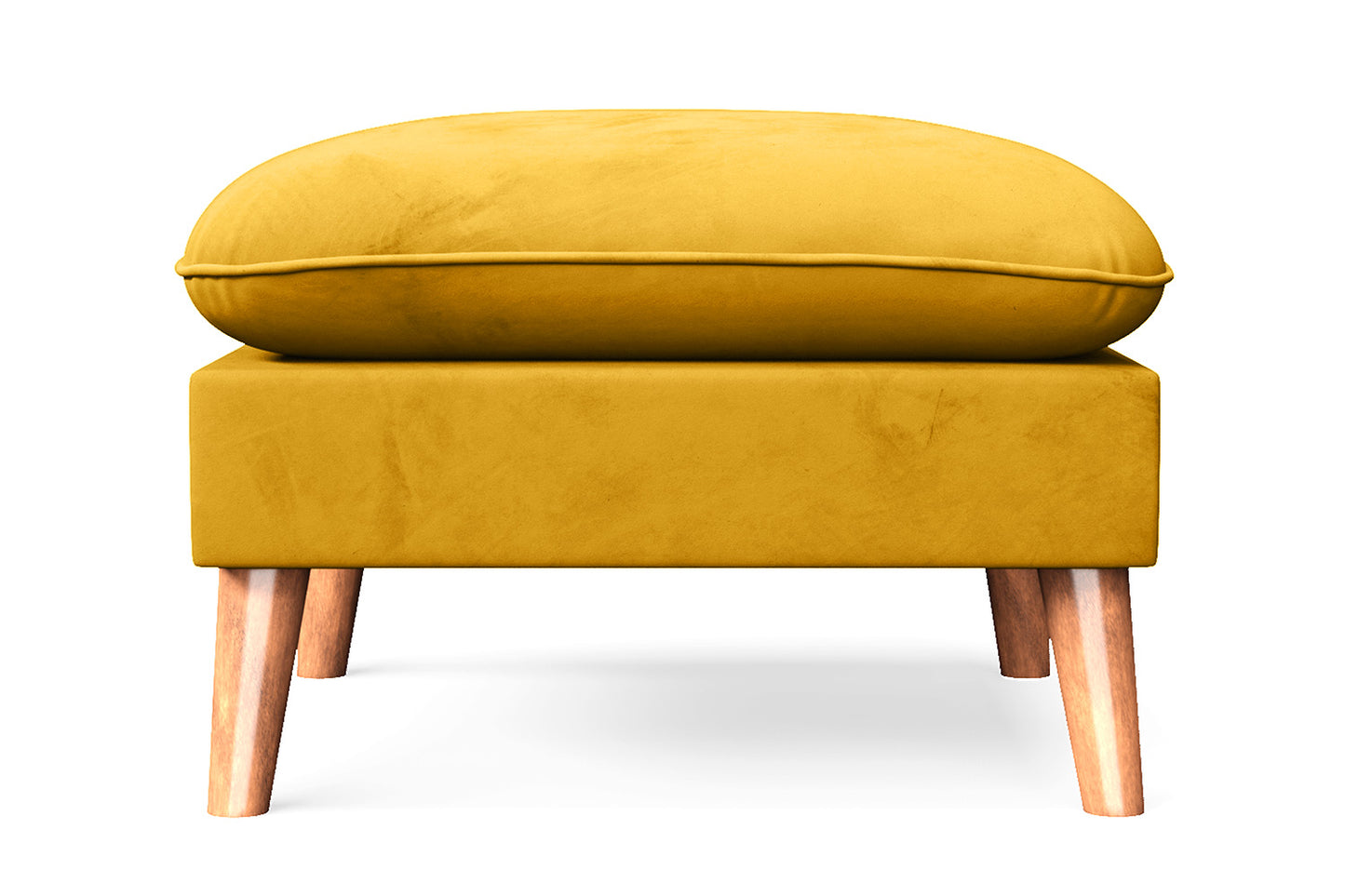 Florence Ottoman Yellow Velvet