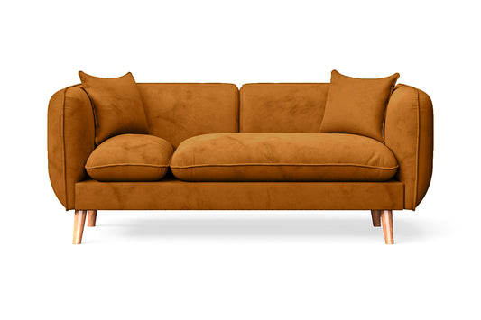 Florence 2 Seater Sofa Gold Velvet