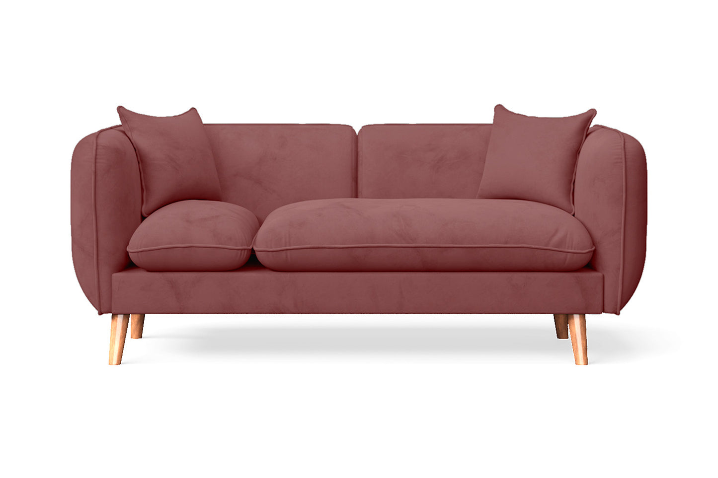 Elkton 4 Seater Sofa Purple Velvet