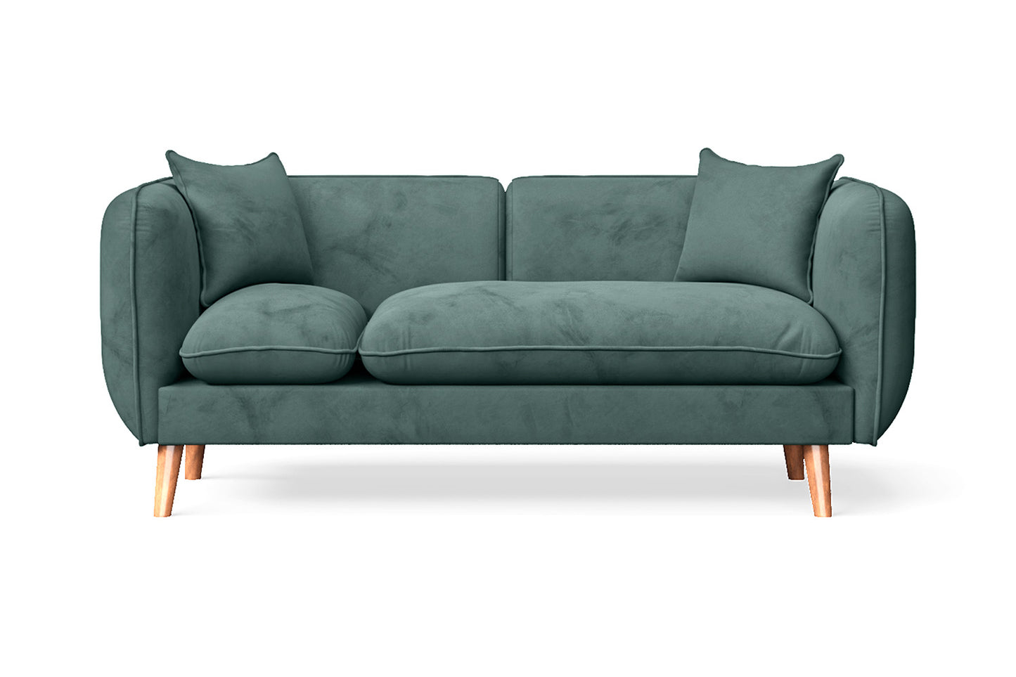 Elkton 4 Seater Sofa Green Velvet