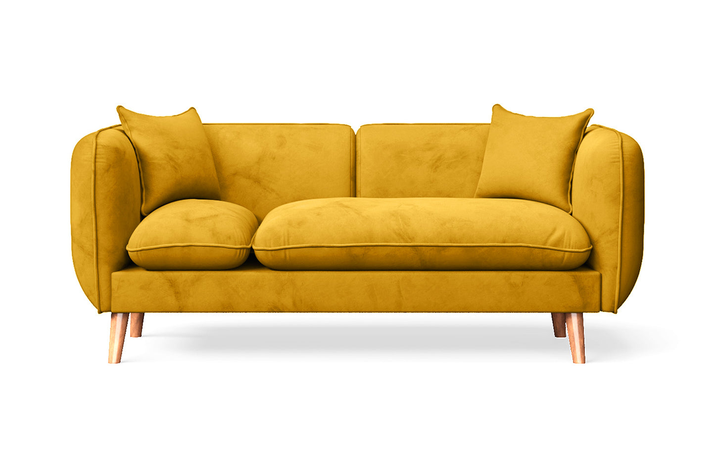 Elkton 4 Seater Sofa Gold Velvet