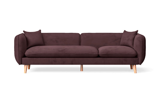 Florence 4 Seater Sofa Grape Velvet