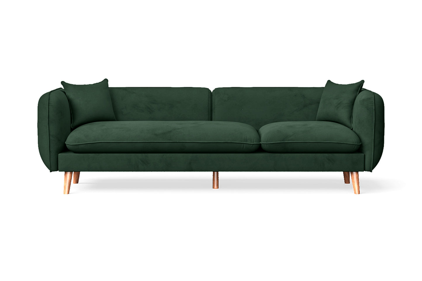 Florence 4 Seater Sofa Green Velvet