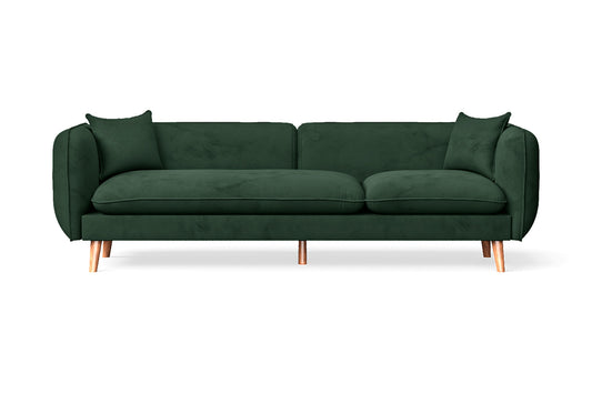 Florence 4 Seater Sofa Green Velvet