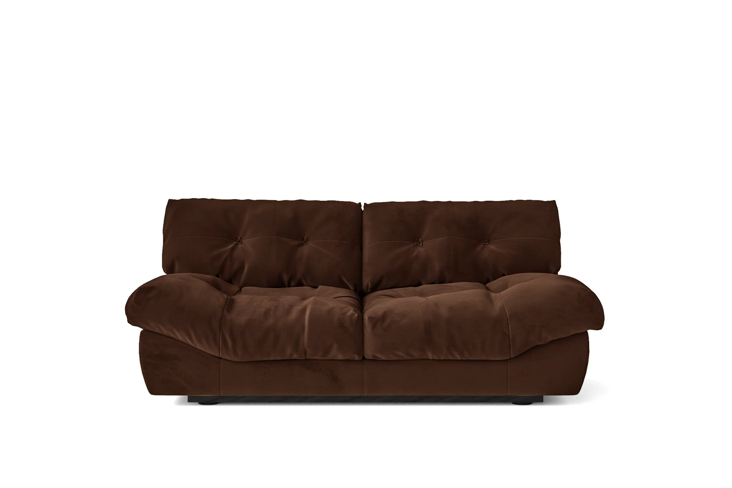 Gela 2 Seater Sofa Coffee Brown Linen