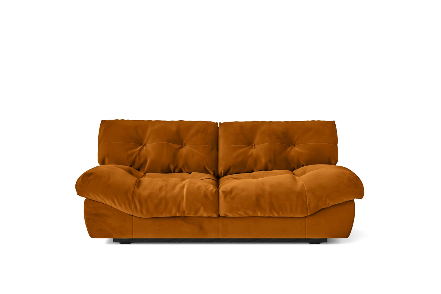 Forli 2 Seater Sofa Gold Velvet