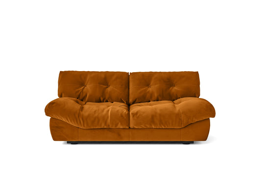 Forli 2 Seater Sofa Gold Velvet