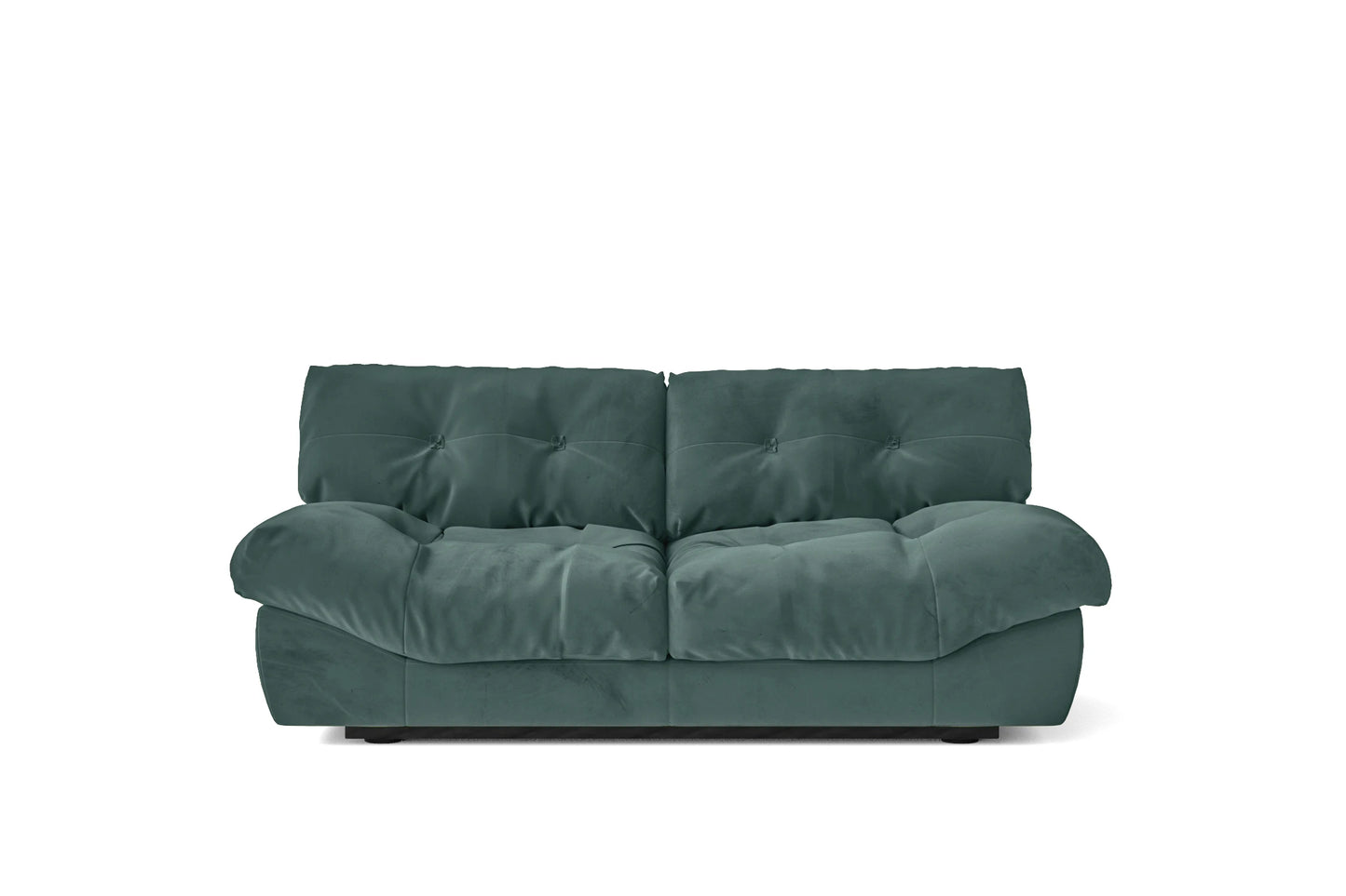 Forli 2 Seater Sofa Teal Velvet