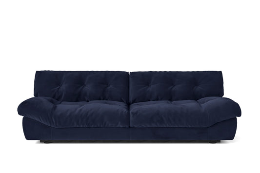 Forli 3 Seater Sofa Dark Blue Velvet