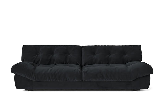 Forli 3 Seater Sofa Dark Grey Velvet