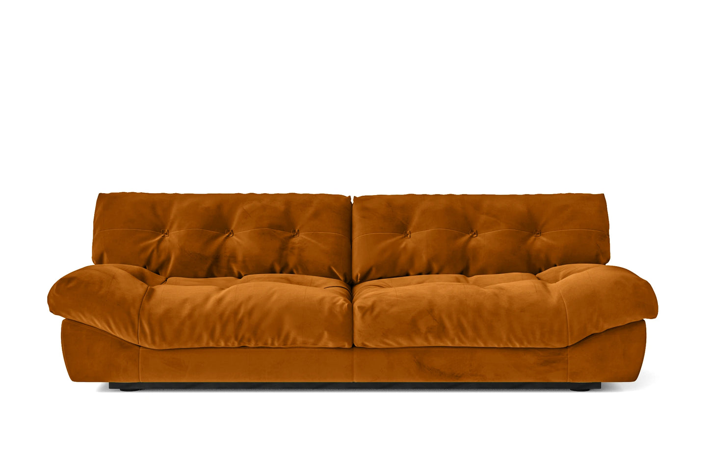 Forli 3 Seater Sofa Gold Velvet