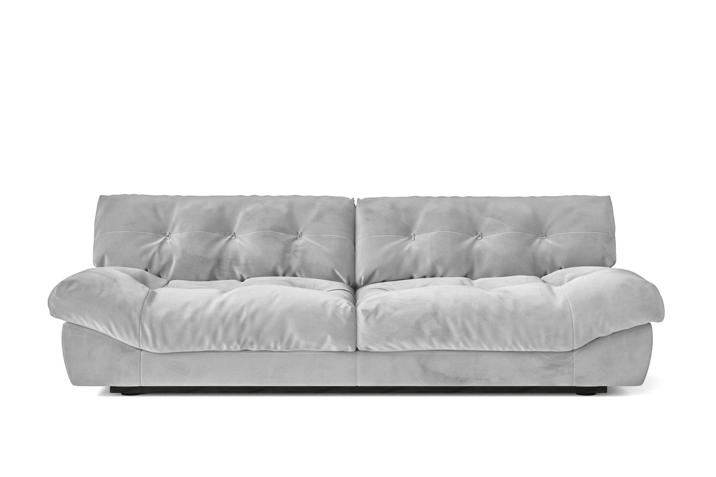 Forli 3 Seater Sofa White Velvet