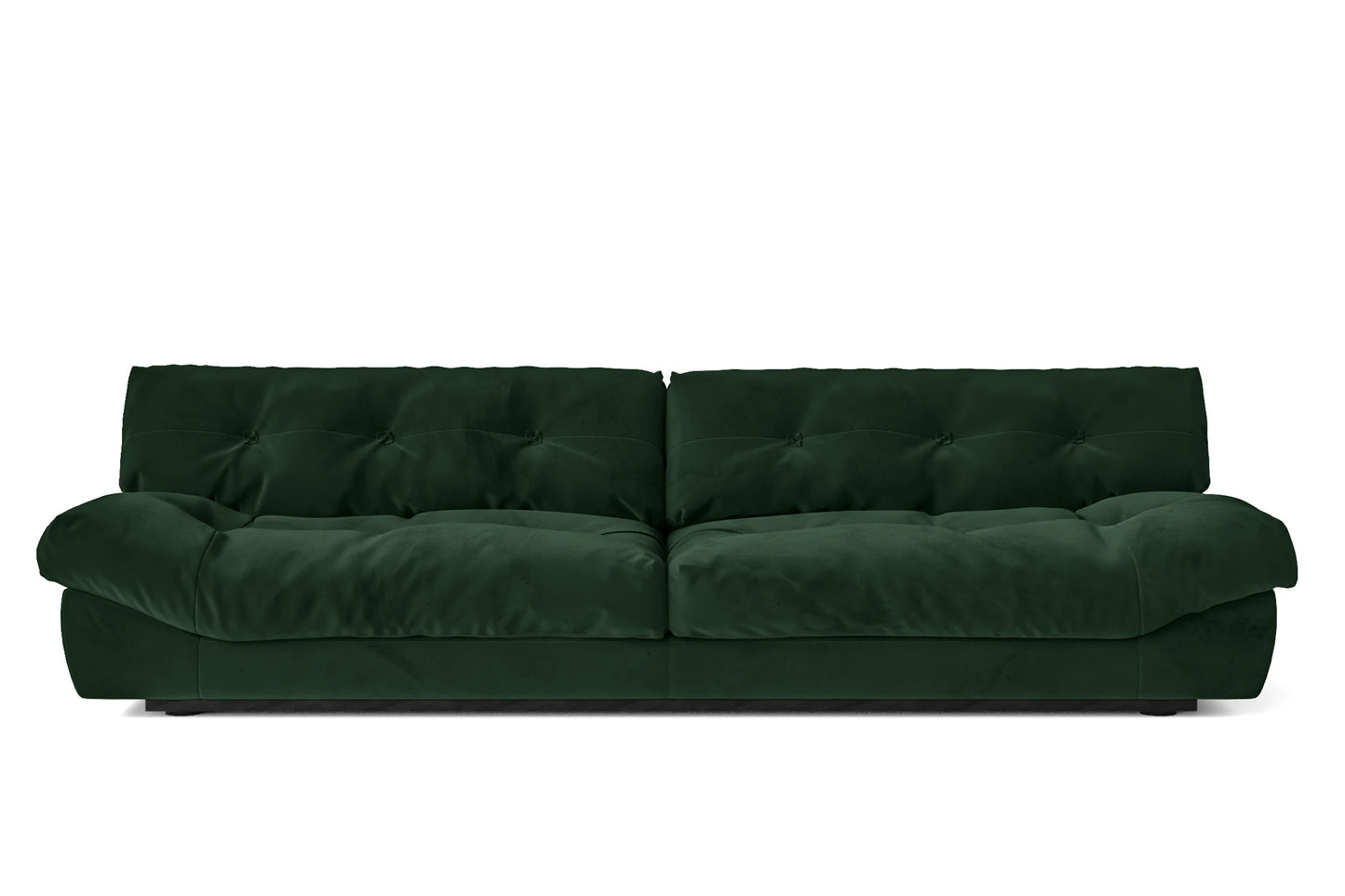 Forli 4 Seater Sofa Green Velvet