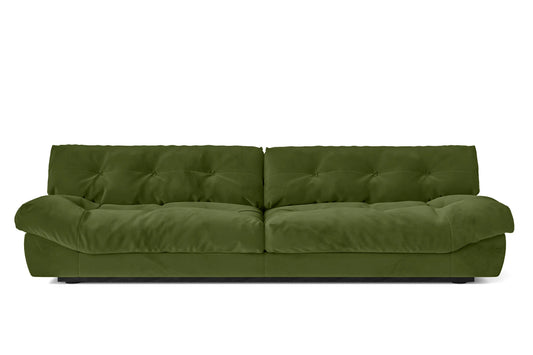 Forli 4 Seater Sofa Lime Velvet