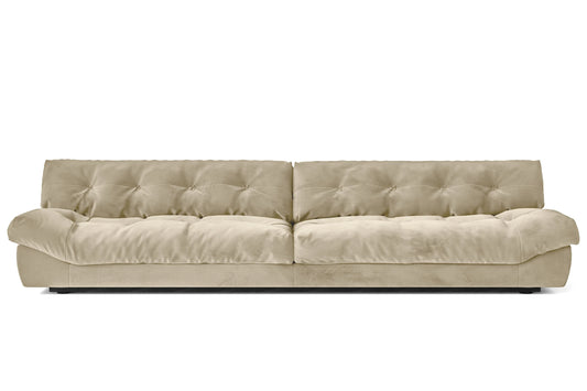 Forli 5 Seater Sofa Cream Velvet