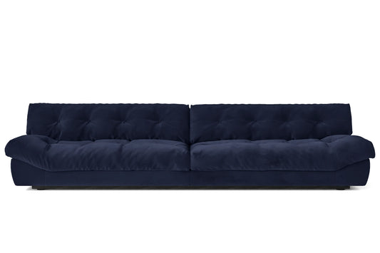 Forli 5 Seater Sofa Dark Blue Velvet